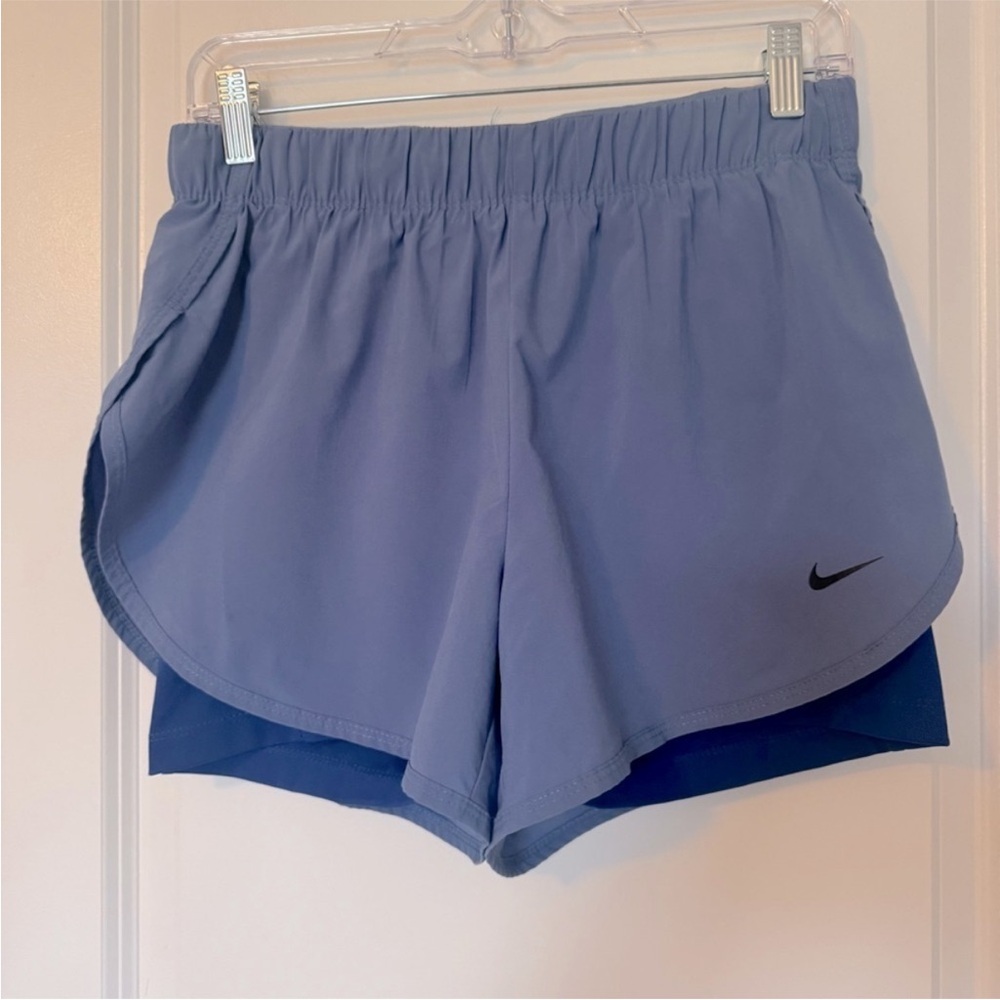 Blue Nike shorts